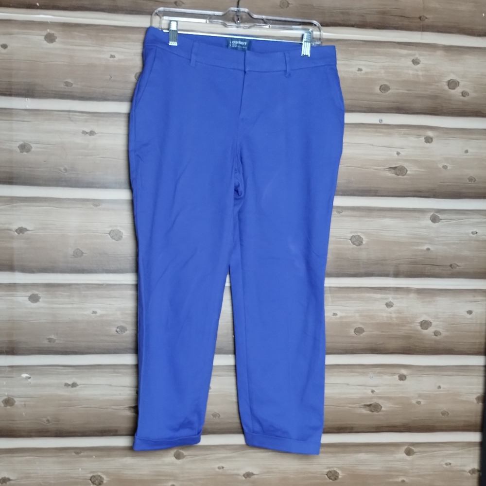 5/$30 Old Navy Harper mid Rise ankle purple pants size‎ 4 Regular